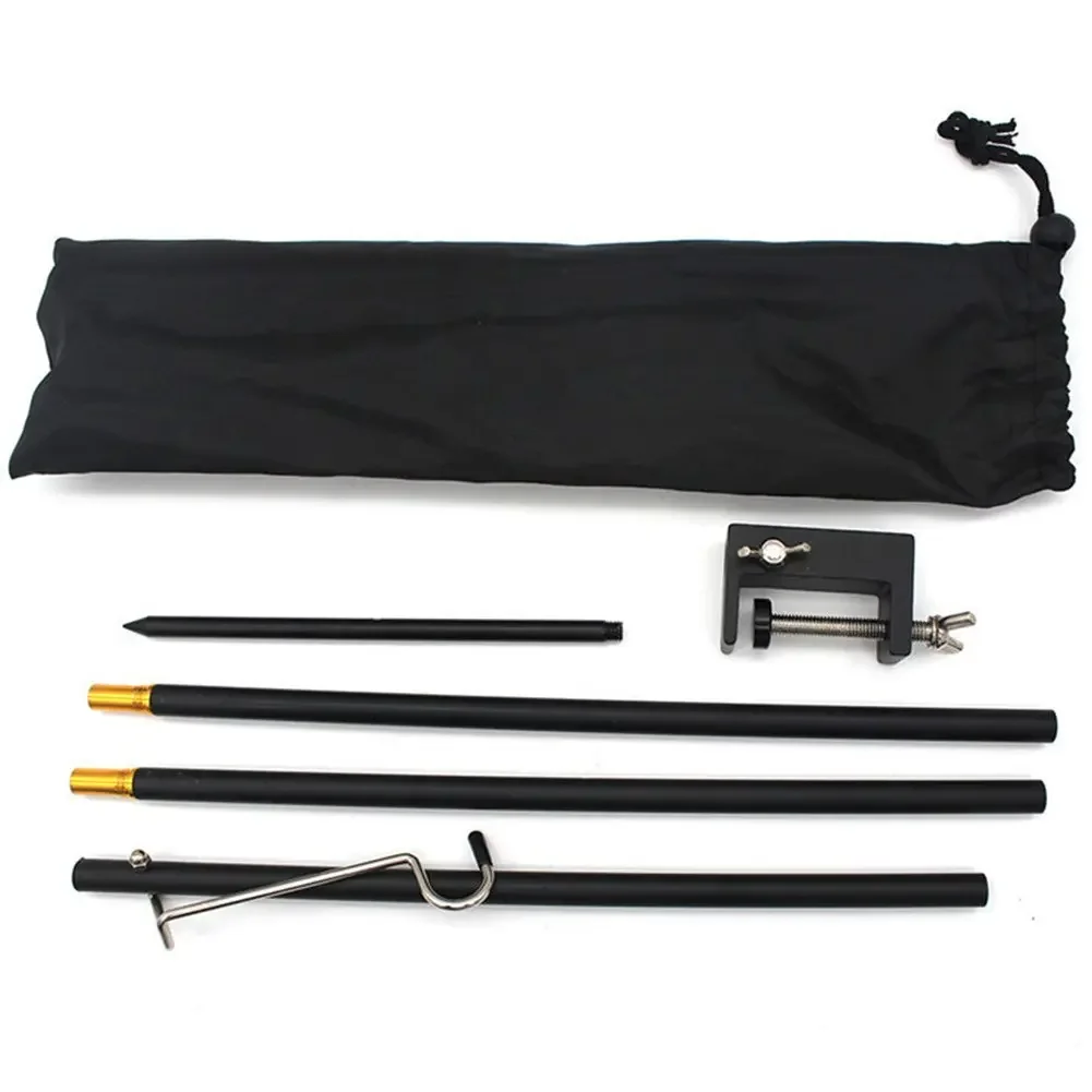 

Folding Lantern Stand Pole Portable Lamp Stand Hook For Camping Fishing Picnic Folding Lantern Stand Pole Fishing Light Stand