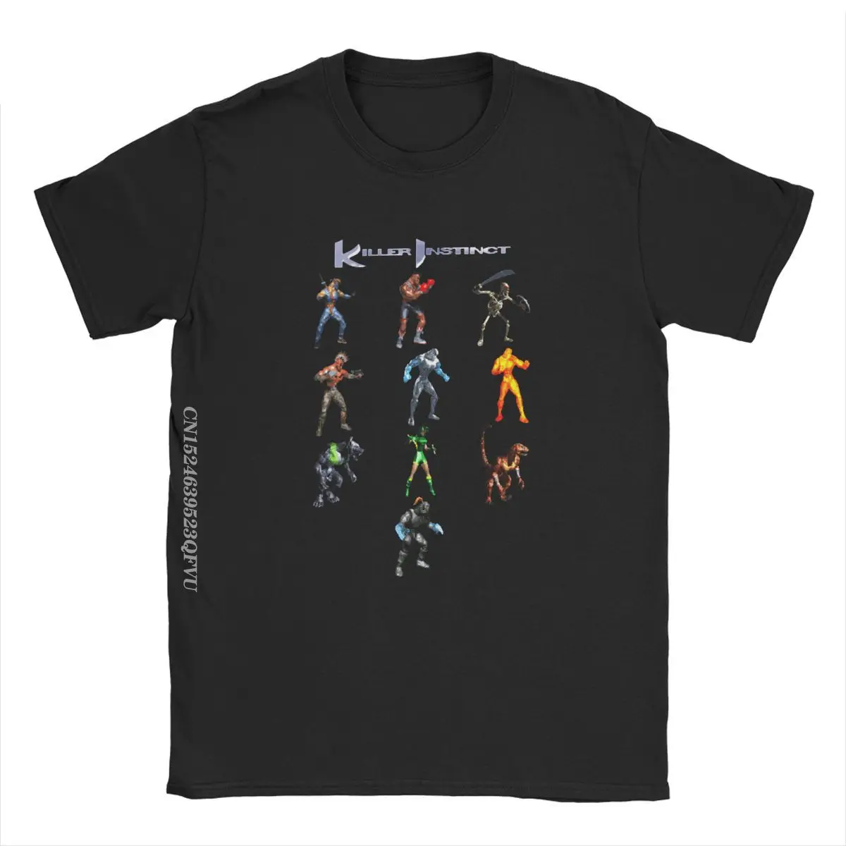 Mortal Kombat Killer Instinct SNES Character Lineup Men Tshirt Novelty Tees Manga T-Shirts Premium Cotton Birthday Gift Tops