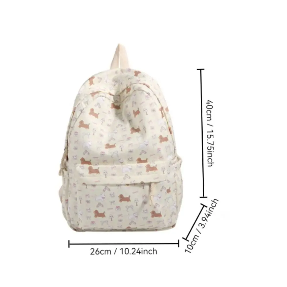 Cute Large Capacity Women's Backpack Cartoon Pattern Waterproof Students Backpack Adjustable Travel Backpack Students