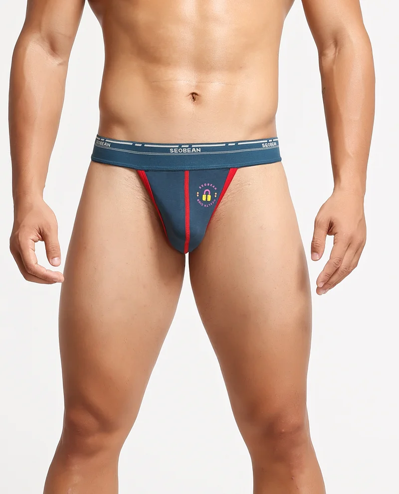 

SEOBEAN Xibin Men's G-string Pants Underwear Triangle Pants Singles T-pants Cotton Youth Personality Trend Sexy Low Waist Bottom