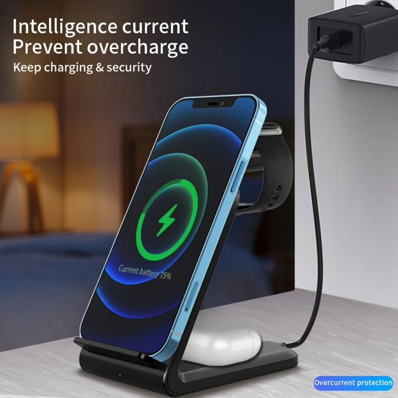 Three-in-one 15 for W Headset Watch Wireless with Indication Function Fit for Headset Watch