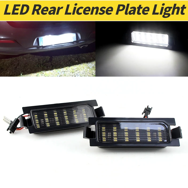 

2pcs Car Led License Number Plate Lights White For Hyundai i30 Accent Elantra GT Hatchback 2013-2017 OEM#:925011H500 Free Error