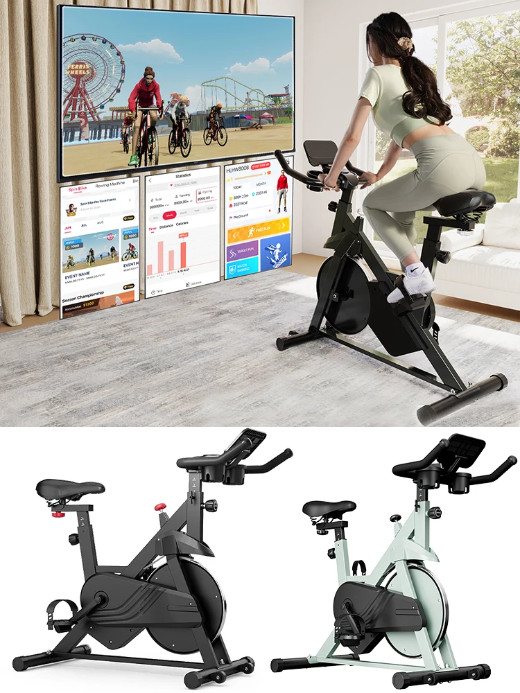 AliExpress Superun Exercise Bike Home Ergometer Exercise Bike with Adjustable Magnetic Resistance Indoor Bicycle LCD Display 100 kg Load Capacity