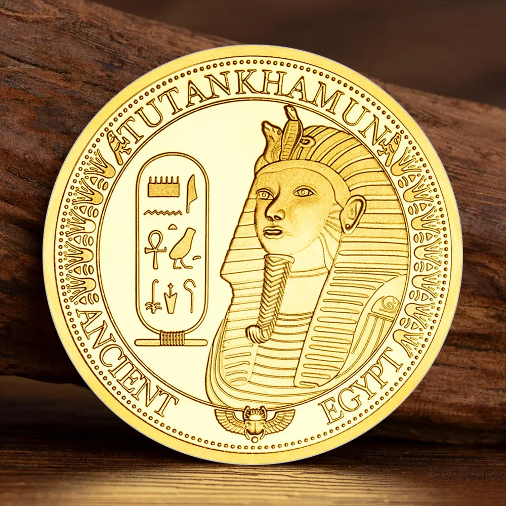 Moneda De Recuerdo De Faraón Del Antiguo Egipto Tutankhamun, Réplica Chapada En Oro, Monedas Conmemorativas, Regalo Coleccionable — -52%, $0.5 Coupon, from $0.47 – 52% descuento – €0.47