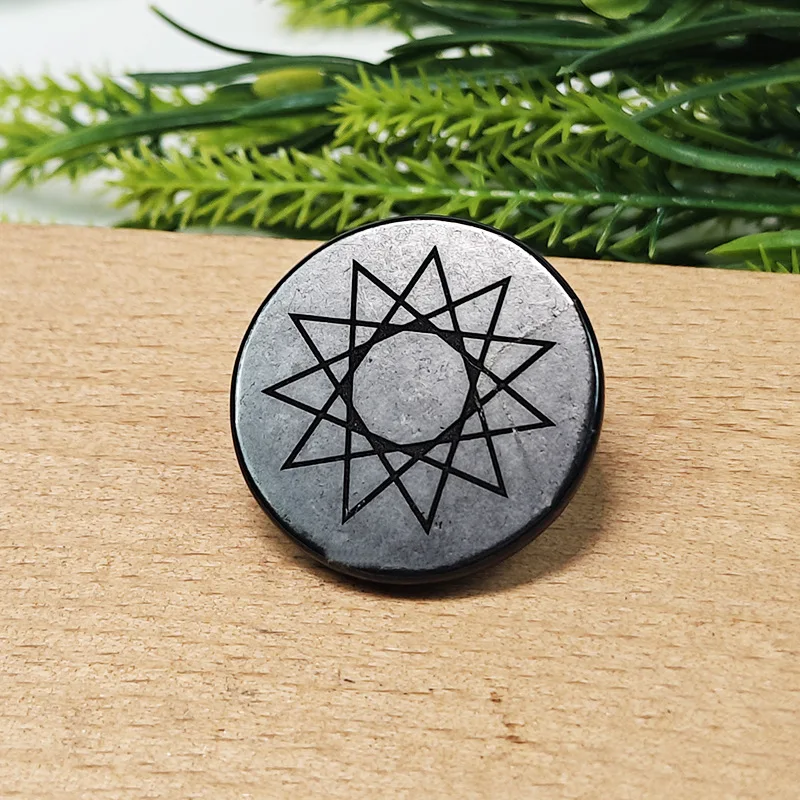 Natural Shungite Cellphone Plates Root Chakra  EMF protection Tree of Life Buddha Obelisk Ailm