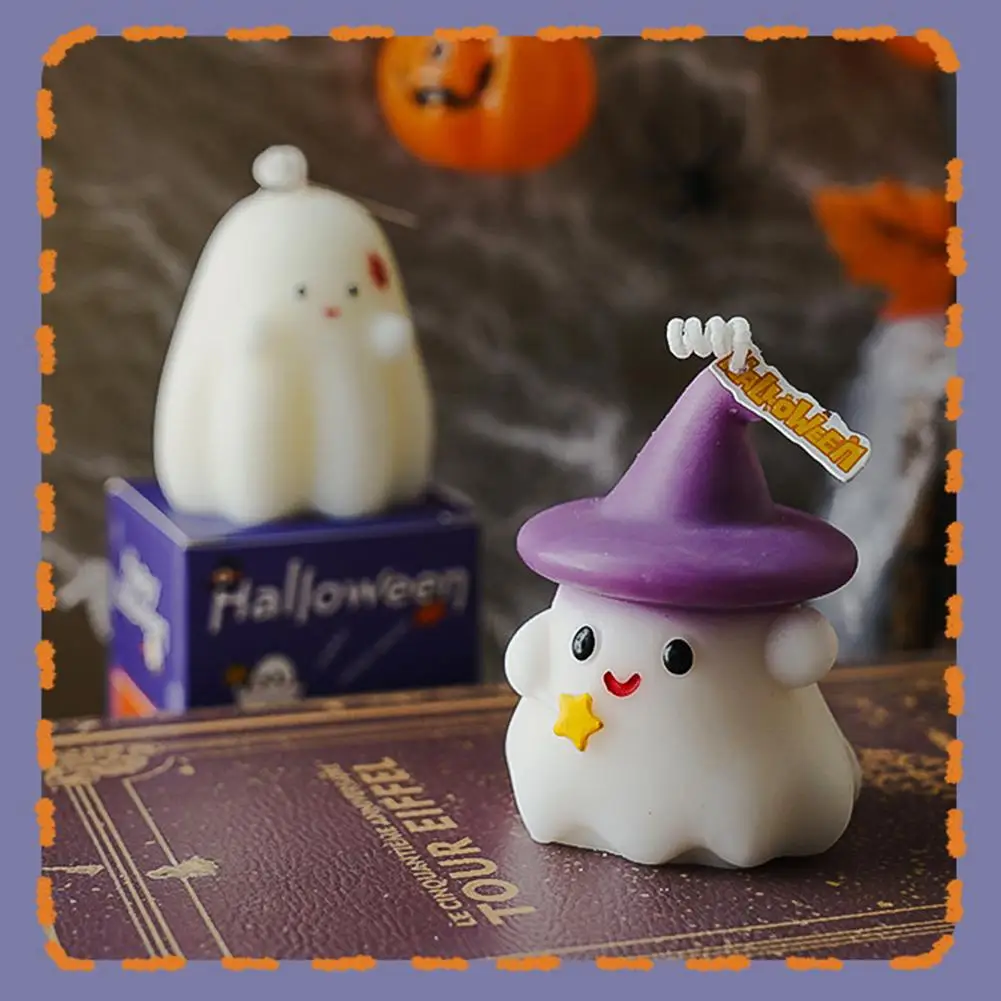 Halloween Candles Ghost Aroma Atmosphere Gift, Creative Styling Fragrance Handmade Wax R3X2