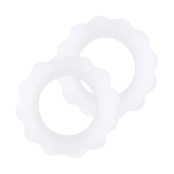 מגני פטמות אקטיביים של אמא טבעות סיליקון לכוסות הנקה כסף טבעות הגנה נוחות להנקה A2UB