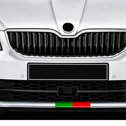 Наклейка на переднюю решетку автомобиля, Виниловая наклейка для Skoda VRS Fabia Octavia Karoq Rapid Kodiaq Scala Roomster Citigo Kamiq