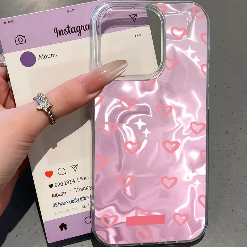 핑크 러브 하트 걸스 케이스 삼성 갤럭시 A56 A16 A26 A36 A06 A55 A35 A25 A15 A12 A32 A54 S24 S25 S22 S23 FE 펀다스 커버