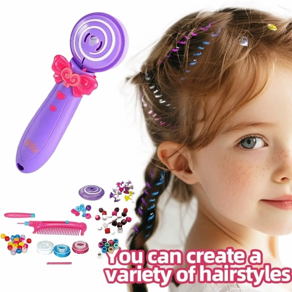 Three-in-One Function Magic Electric Hair Braider Bling Glitter Jewelry Beads Decorations Magic Hair Styling Fully Automatic