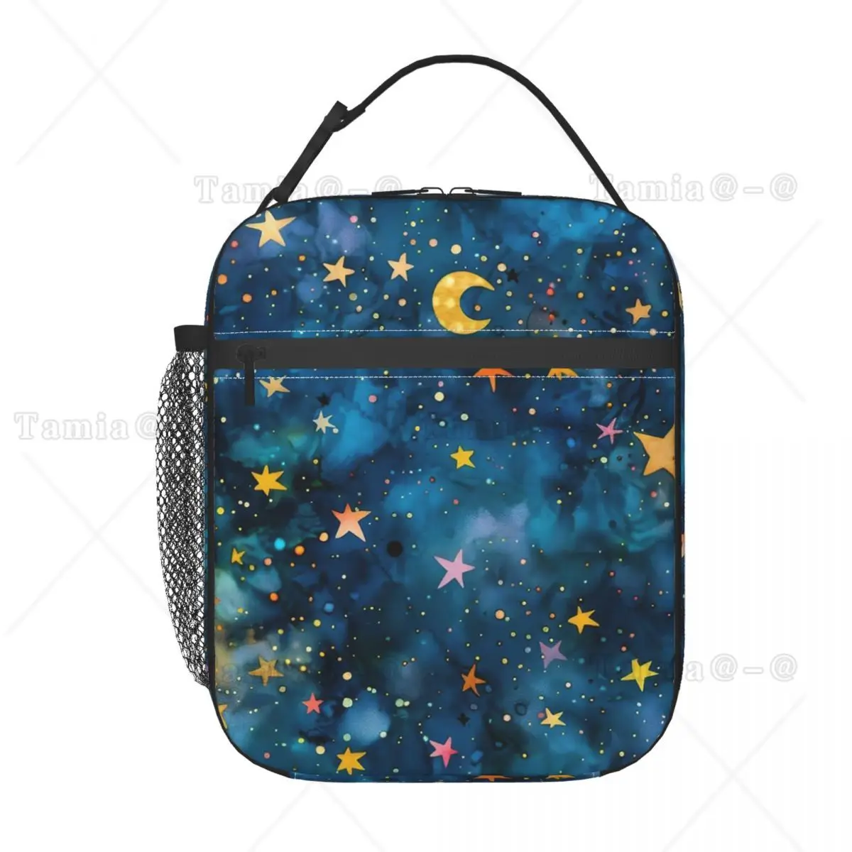 Cartoon Moon And Star Pattern Insulated Lunch Bag for Women Children Portable Food Boxes Thermal Lunch Box Tote