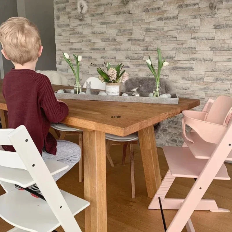 Children\'s Growing Dining Chair Ins Trend Baby Multi-function Adjustable Lift Growing Solid Wood Chair Taburete Стул Stuhl