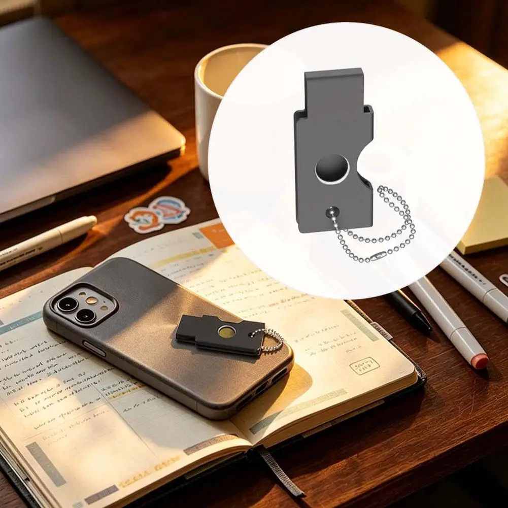 Metal Protective Case For YubiKey 5C NFC Drop-Proof Security Key Cover Shell with Chain Durable Metal Housing For Travel Office