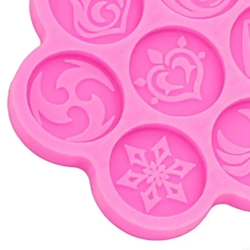 Handmade Glossy for Key Chain Decoration Resin Casting Mold DIY Crafts Keychain