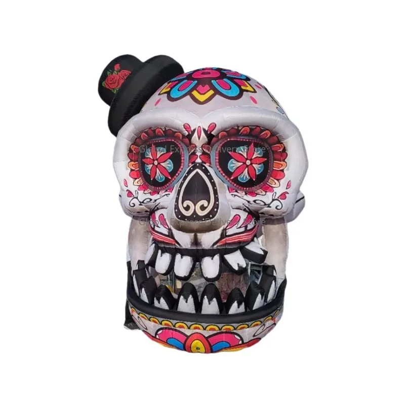 

Inflatable Skull with Lights and Blower for Halloween Horror Atmosphere Decoration