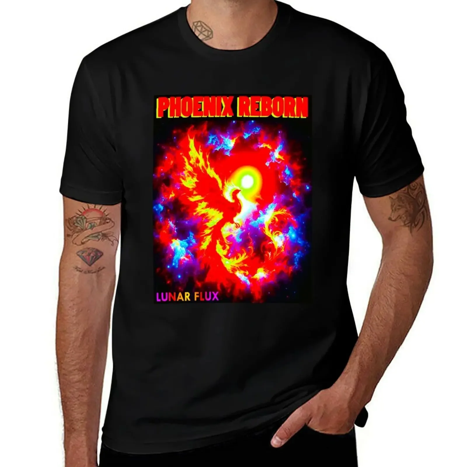 

PHOENIX REBORN LUNAR FLUX T-Shirt man t shirt cheap stuff plus sizes workout shirts for men