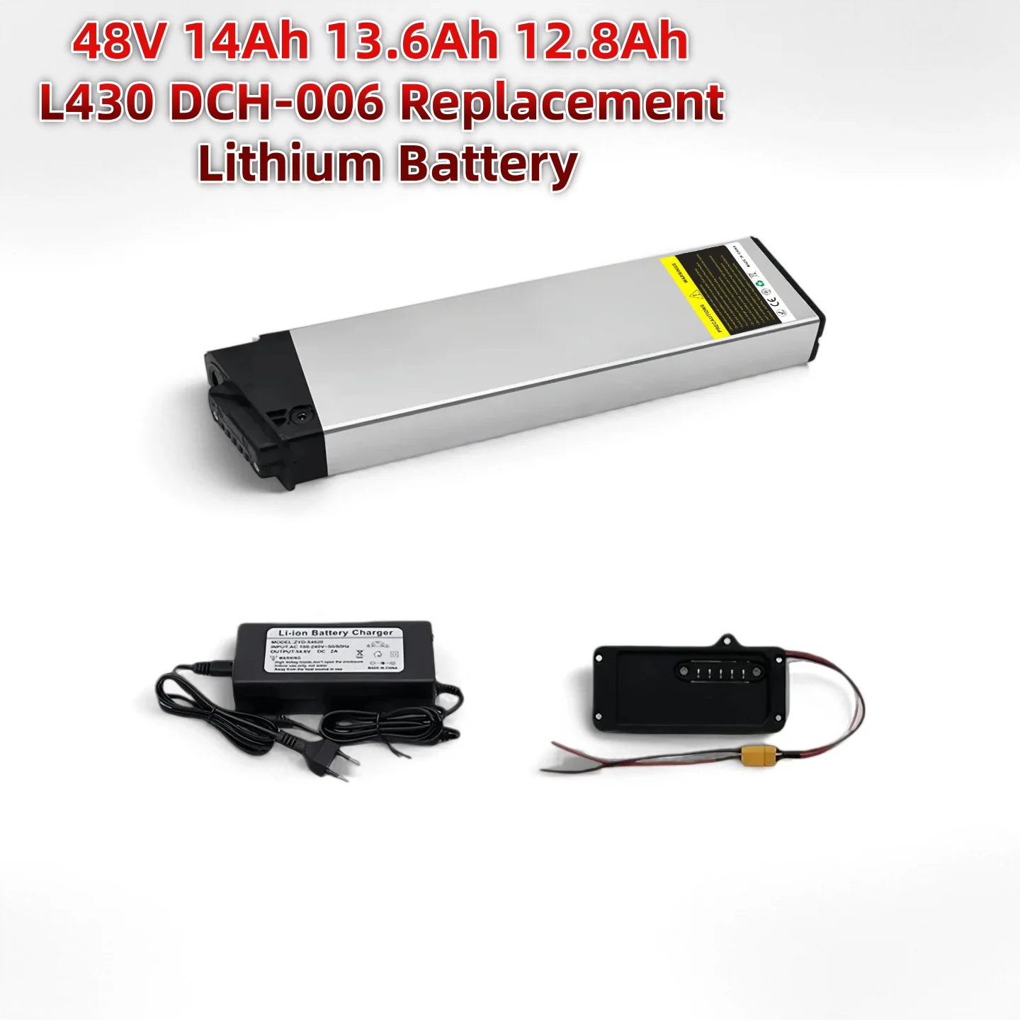 DCH-006 48V 14Ah 13.6Ah 12.8Ah Bike Replacement Battery Compatible with LAFLY X3 X5 JINGHMA R7 R5 Fido M1 Pro 250W-1000W