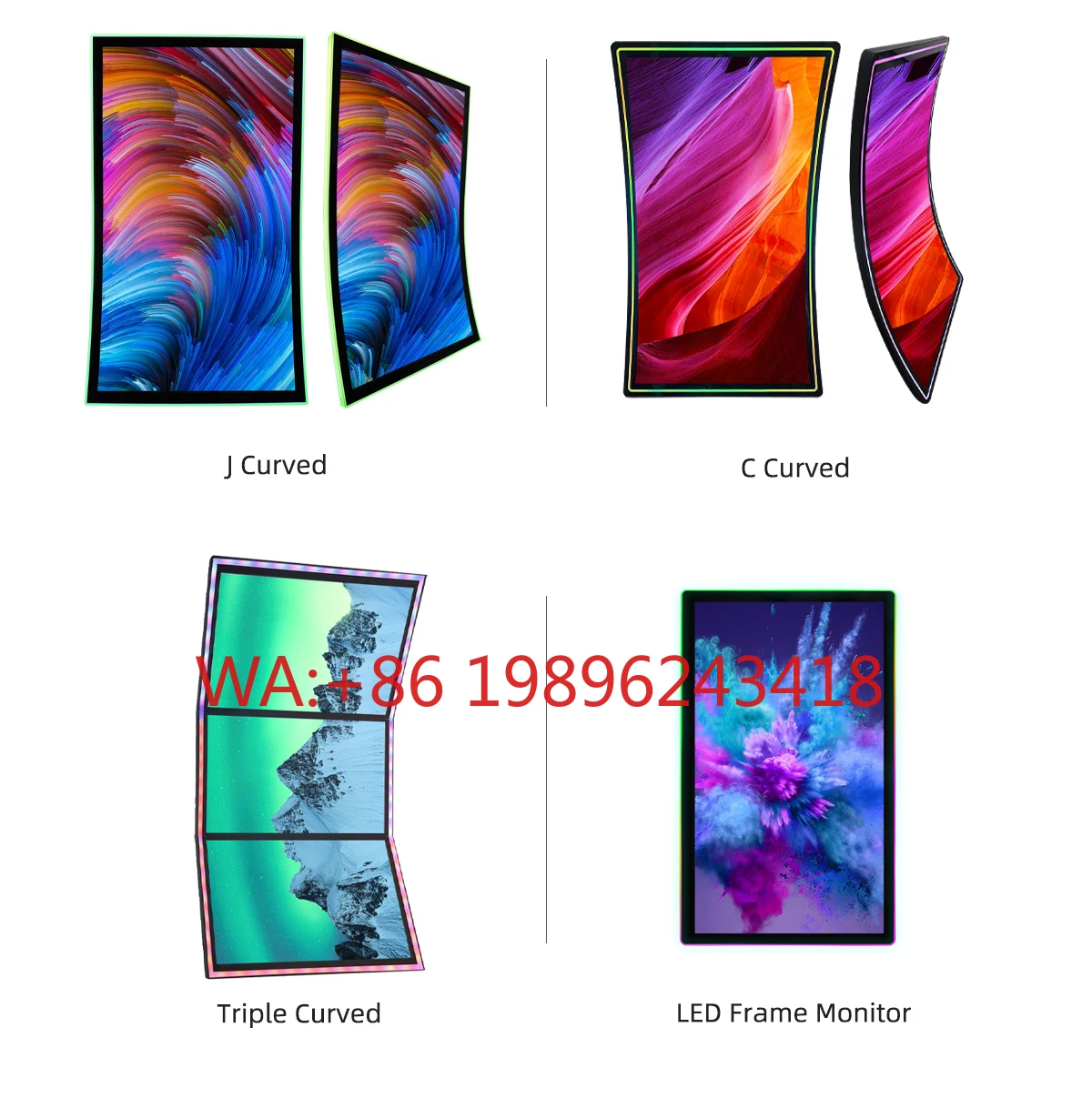 

Custom 23/32/43/55 Inch Capacitive Touch Monitor IR Touch Screen Monitor Game Machine Curved Touch Screen Monitor