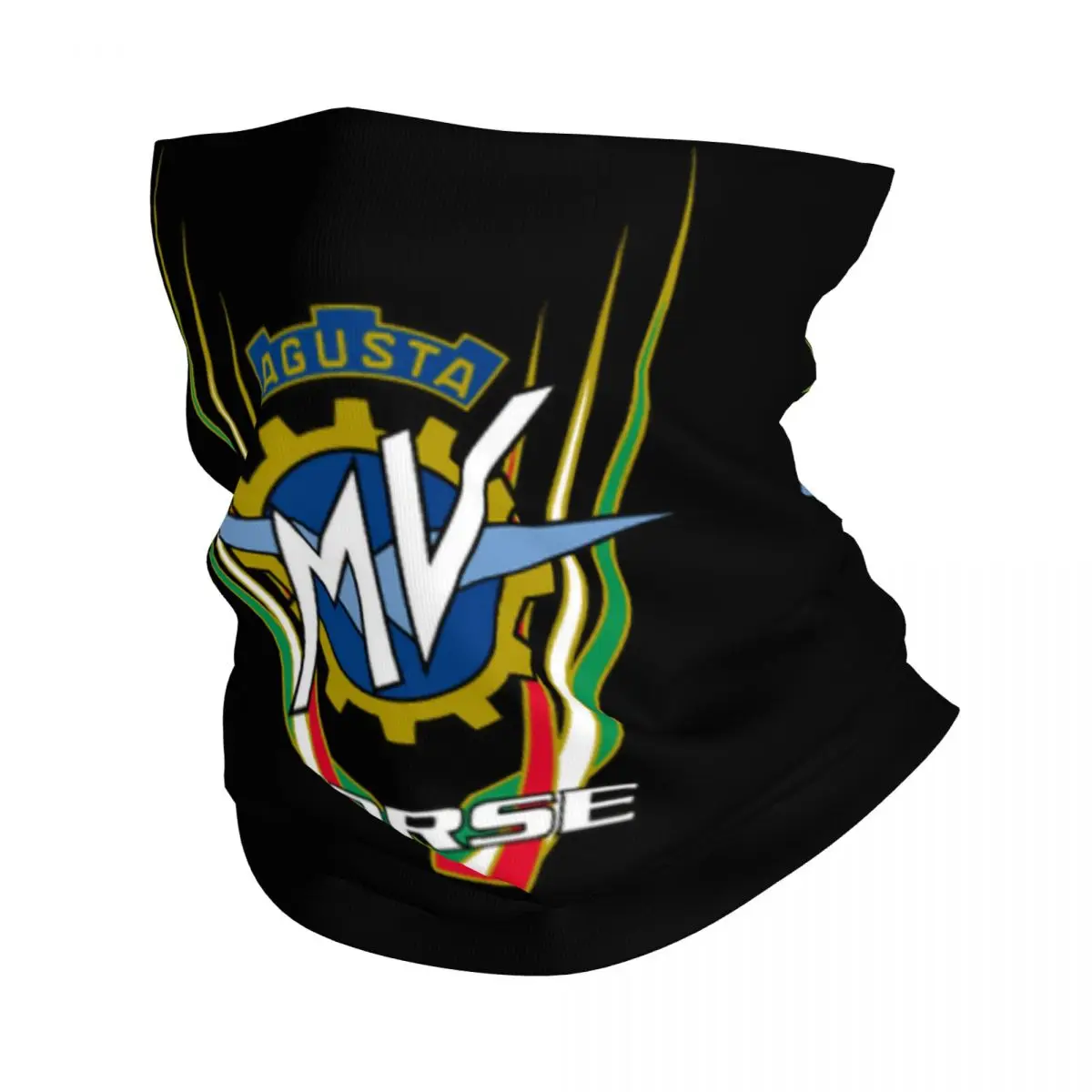 Italian MV AGUSTA Bandana Neck Gaiter Motro Racing Balaclavas Wrap Scarf Warm Cycling Riding for Men Women Adult Windproof