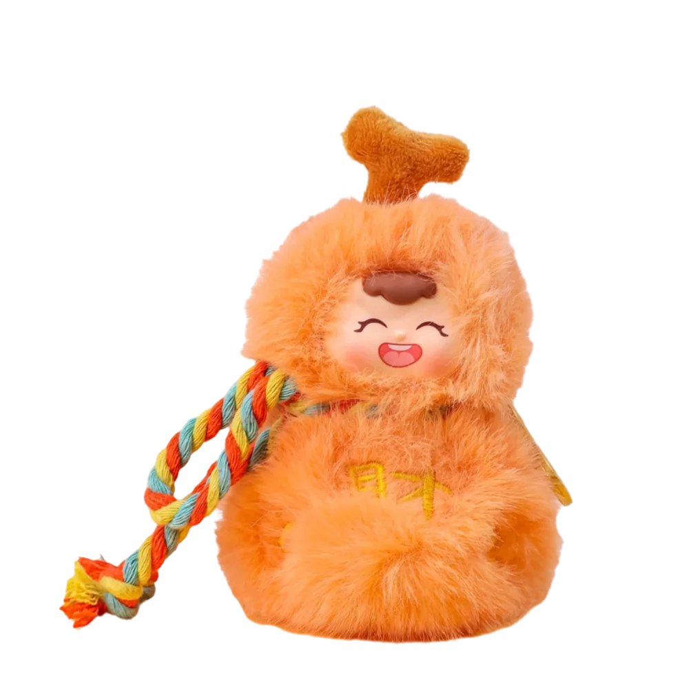 

Fashion Kawaii Mini Gourd Keychain Ornaments Bag Hanging Plush Doll Simulation Lovely Good Luck Pendant Friend Gifts