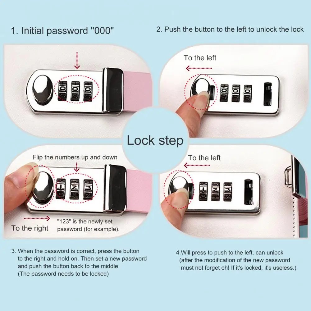 Loose Leaf Portable Cartoon Planner Organizer Lock Journal for School
