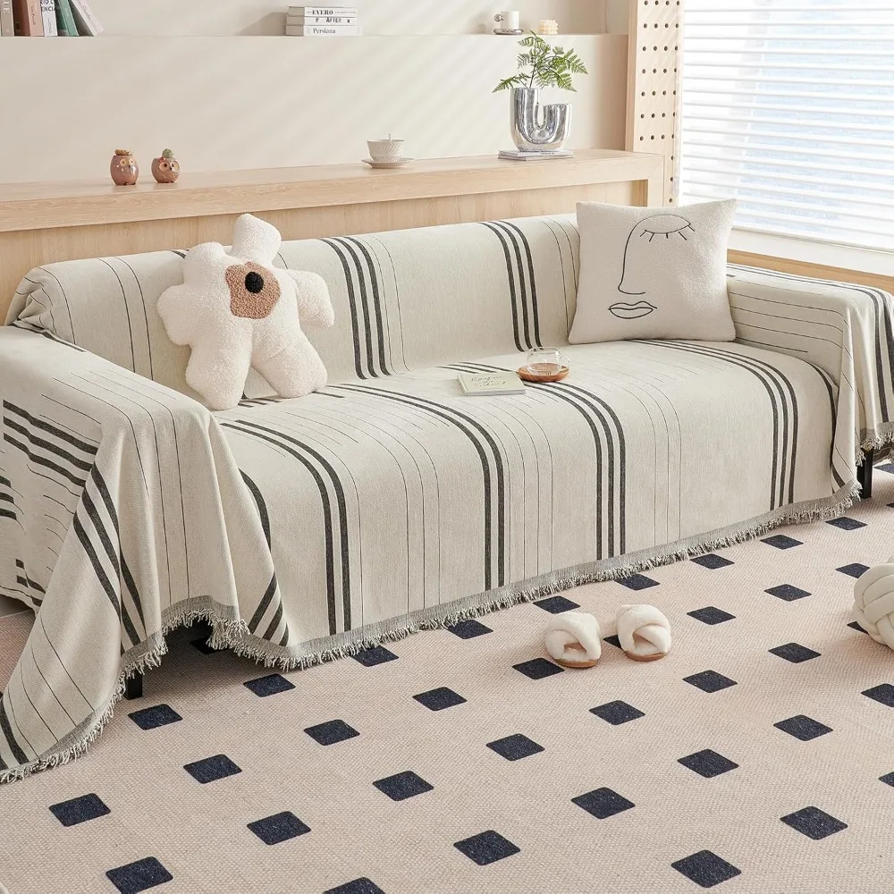 

Чехол на диван, двусторонние чехлы на диван из синели для собак, домашних животных, бежевый кофейный чехол для дивана, 2 подушки, диван