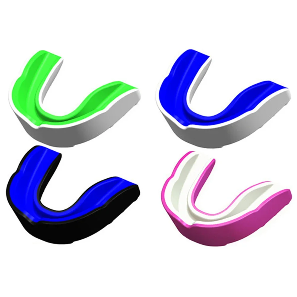 4pcs Fighting Training Mouth Guard Boxing Gum Shield Sports Mouthguard Football Wrestling Boxing Teeth Protector Sports Safety