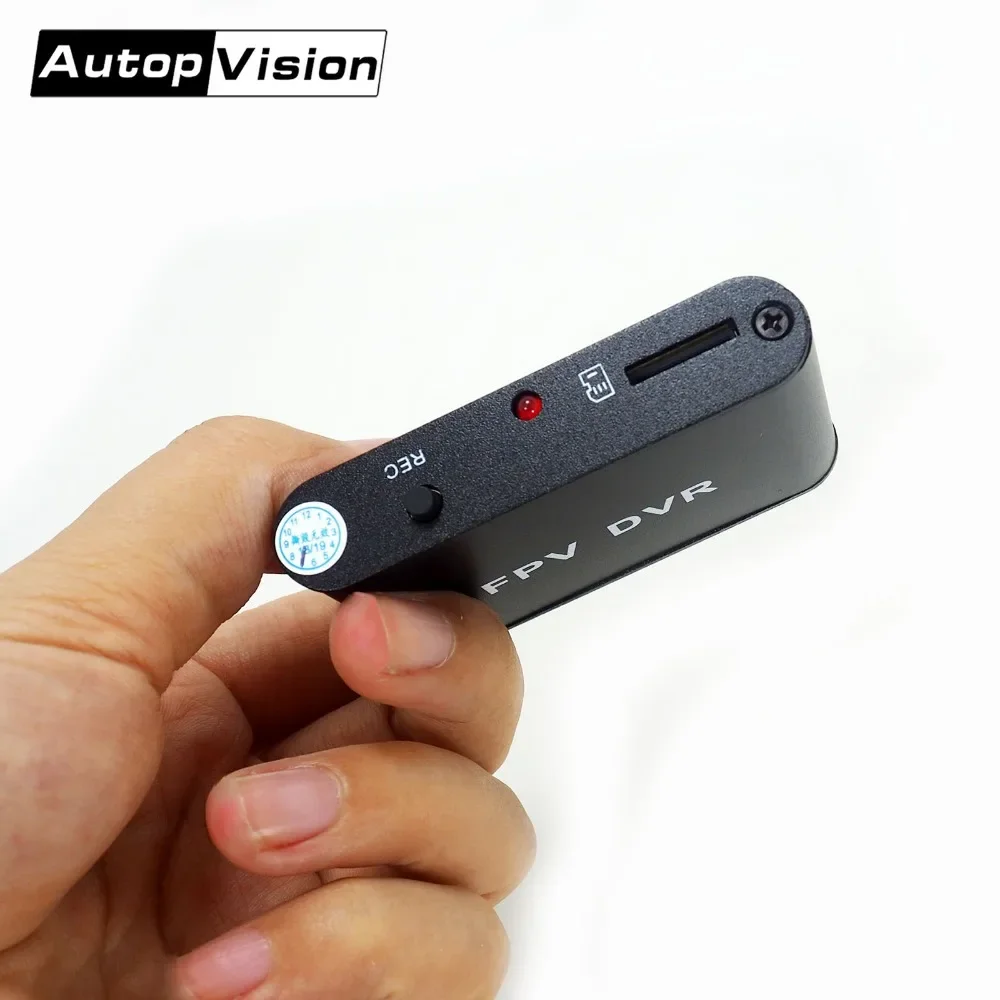 

D1M FPV AV Recorder FPV DVR Micro D1M 1CH 1280x720 30f/s HD DVR Support 32G TF card Works with CCTV ANALOG camera