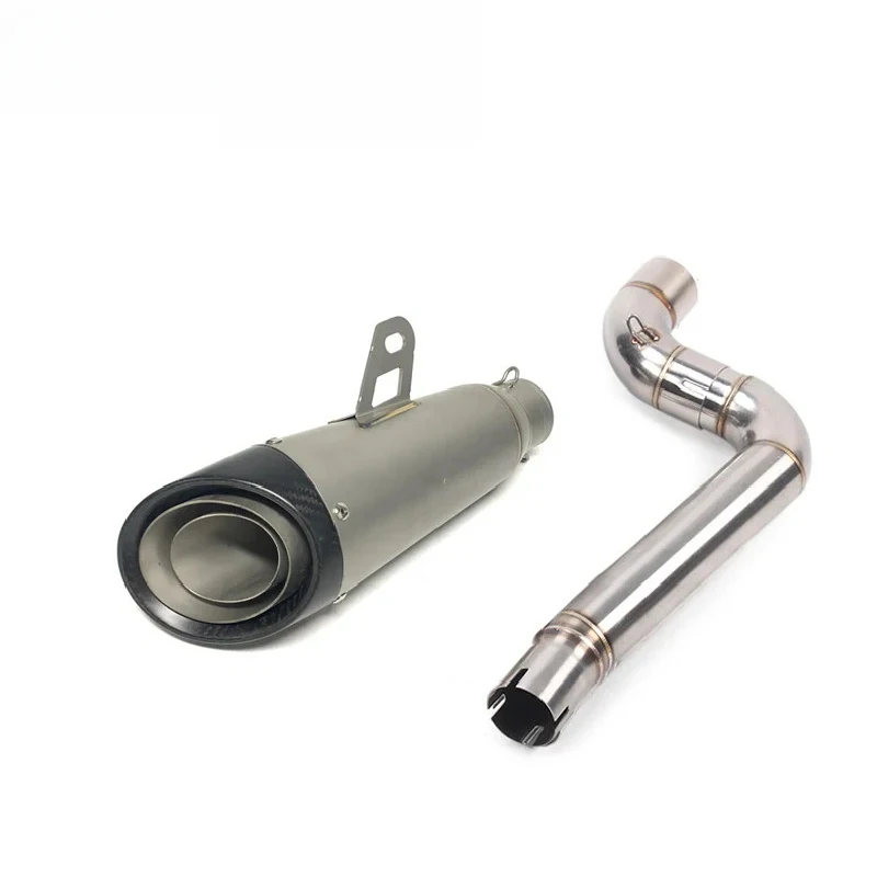 Wholesale Slip On Middle Link Pipe Modified Exhaust Muffler Universal Motorcycle Upgrade Parts