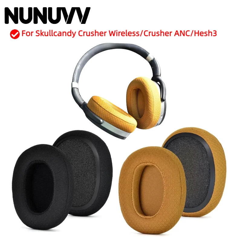 

Replacement Foam Ear Pads Cushions for Skullcandy Crusher Wireless/Crusher ANC/Hesh3 Headphones Soft Form Earpads Cover Cushion