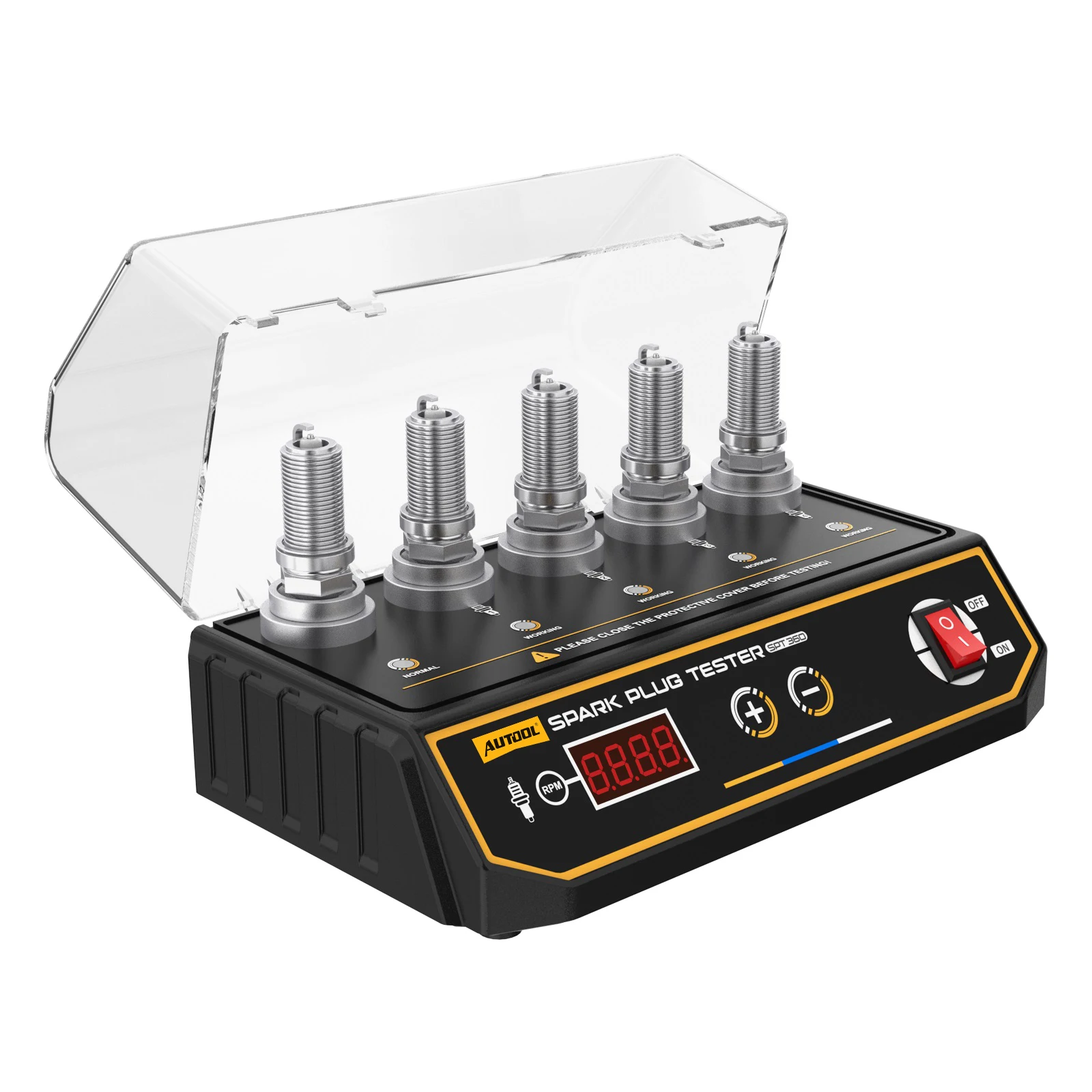 Autool spt360 neueste auto zündkerzen tester zünd tester 220v 110v automobil diagnose werkzeug 5 loch zündkerzen analysator – Detail 11