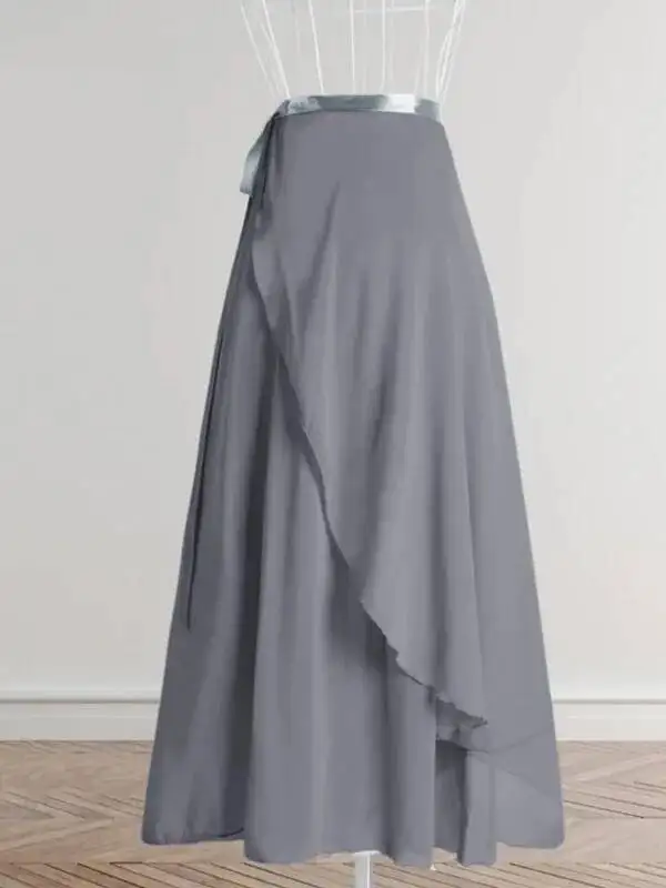 Women Wrap Dance Skirt Girls Long Dance Skirt Ballet Wrap Skirt Dance Skate Over Scarf Skirt Dancewear Fashion Women 6O94