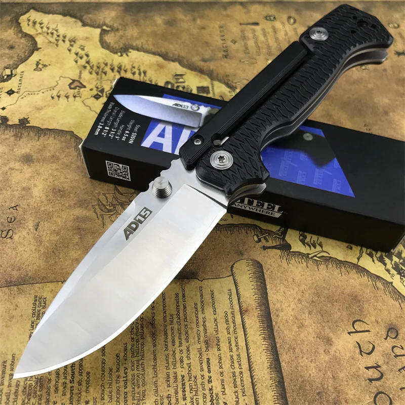 

AD15 Folding knife, Outdoor Tactical Hunting Self-defense Camping Utility EDC Tool, Men's gift, TC4 titanium handle S35V handle