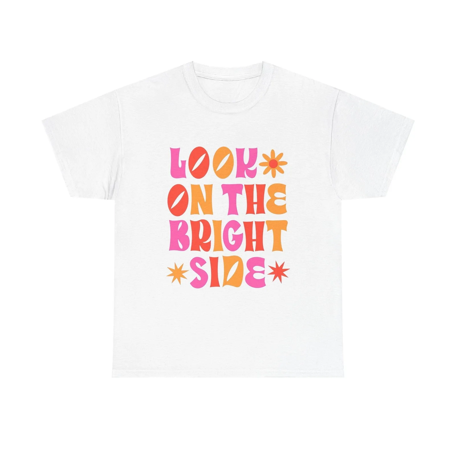 Look On The Bright Side Graphic T Shirt Unisex Cotton Tee - New Gift - Tee