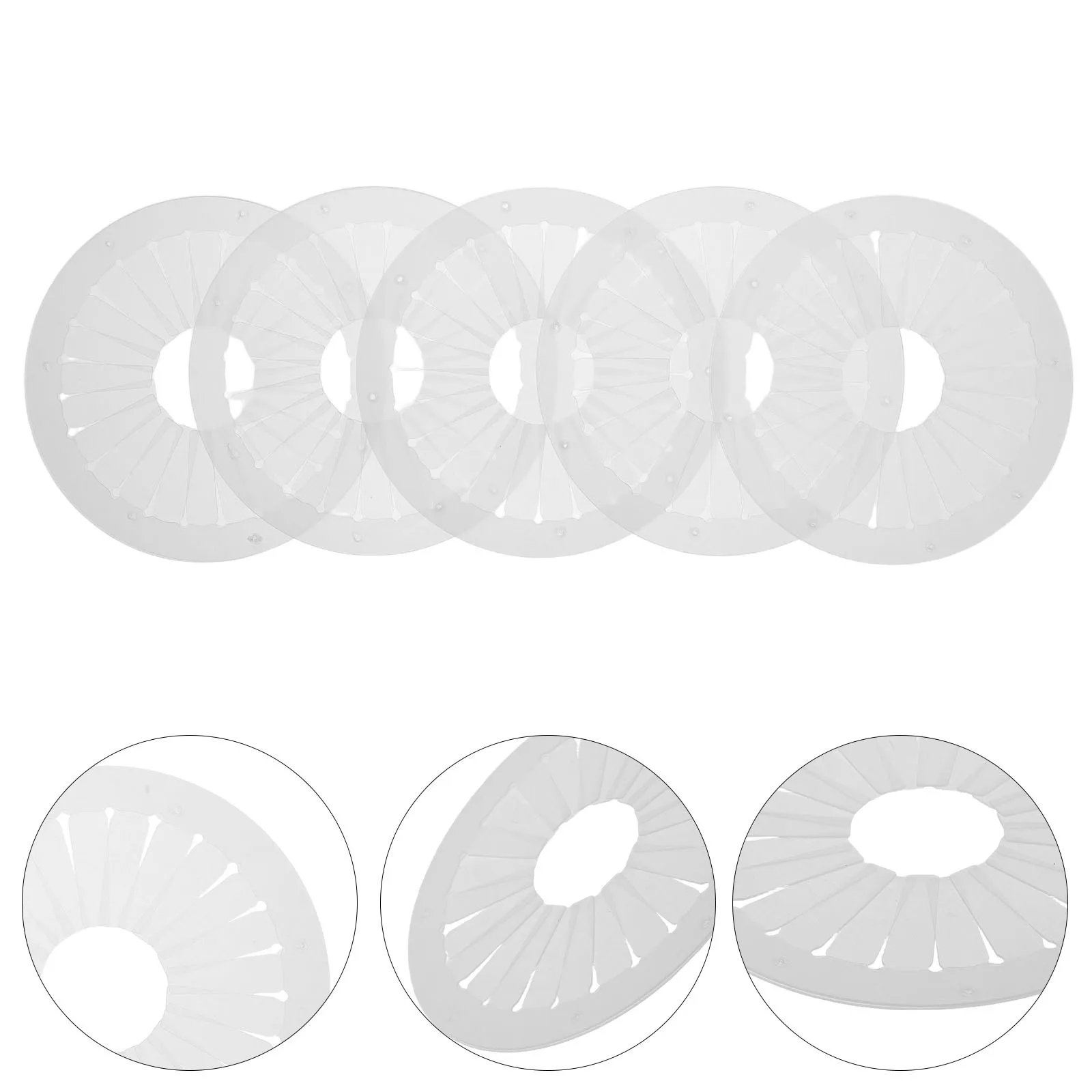 

5Pcs Ribbon Flower Maker 12Cm Rosette Weaving Template DIY Brooch Craft Tool Set for Personalized Decorations Ribbon Flower Tool