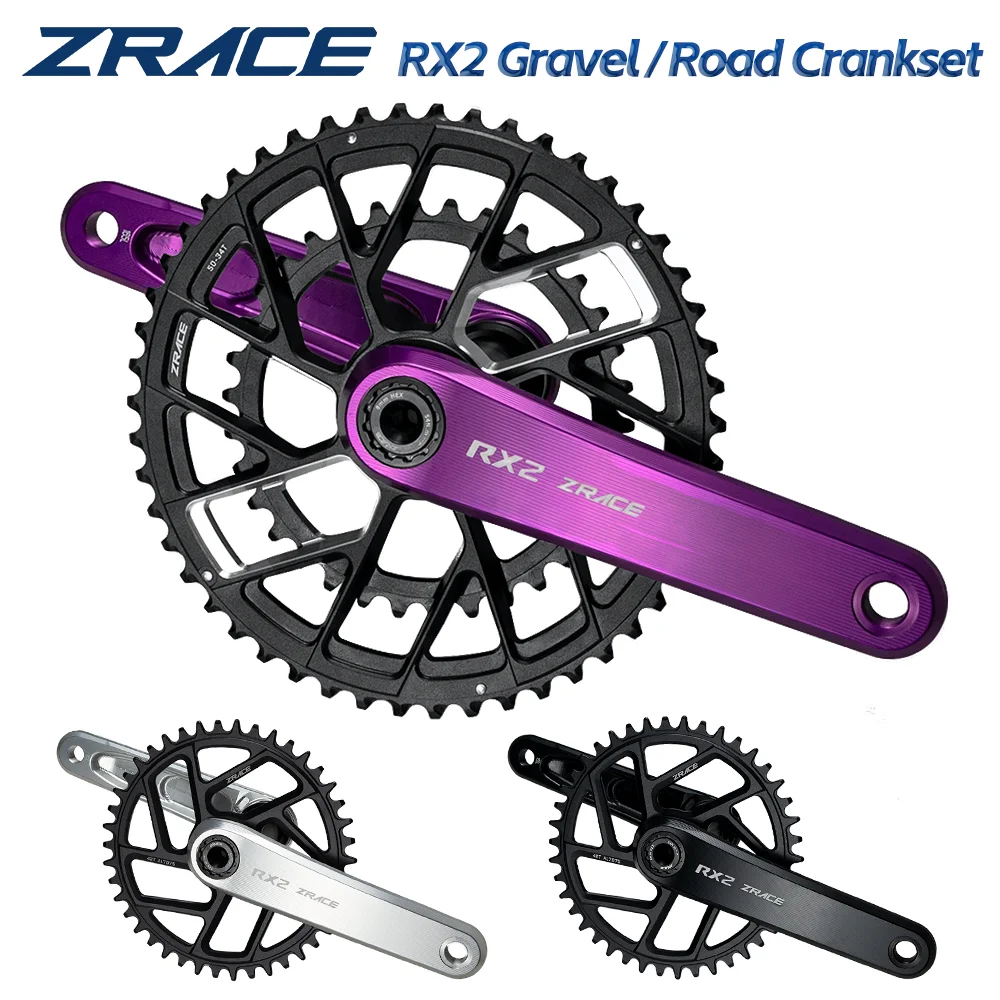AliExpress ZRACE RX2 Road / Gravel Crankset, high-precision CNC machining, ultra-strong alloy shaft, 165/170, 53-39/52-36/50-34/40/42/44T