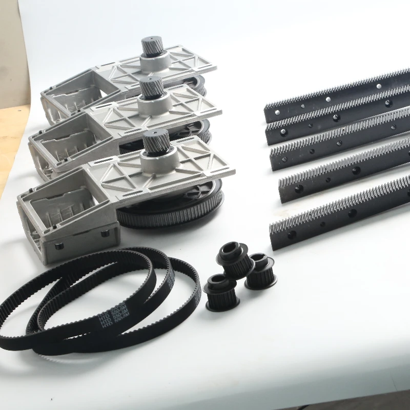 

Rack and complete set of synchronous belt wheel synchronous belt CNC gearbox, used for router motors