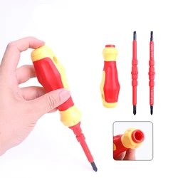 3PCS Insulated Screwdriver Combination Repair Tool Slotted Cross Screwdriver Set Mini Magnetic Screwdriver Bits Kit Hand Tools