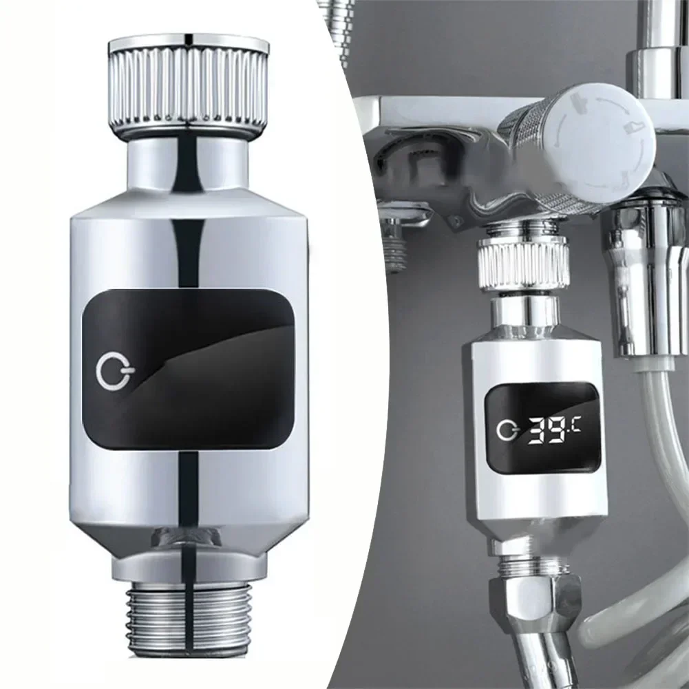 1Pc Shower Faucets Water Thermometer Electricity LED Display ABS Bathtub Water Temperature Monitor For Home Shower New 1/2 \'\'