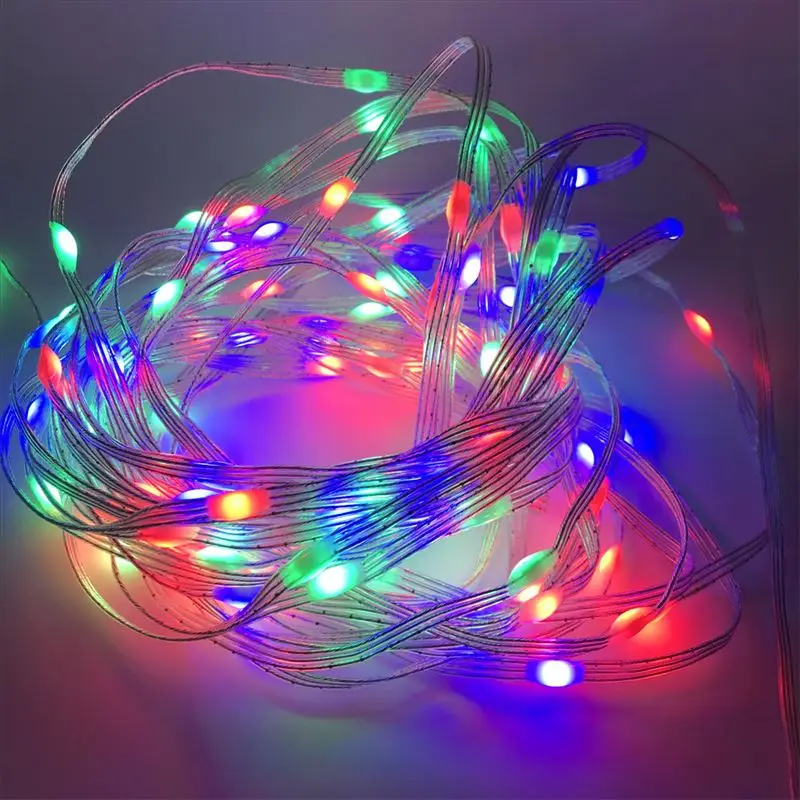 5~30mX APP Music Sound Control WS2812B Addressable full Color LED Pixel String Light 3D LED Pixel Pebble Light