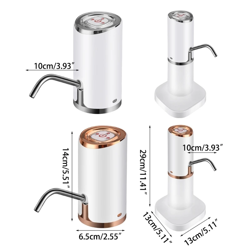 Nhà Uống Nước Bơm USB Sạc Nước Bơm Chia Uống Để Bàn Di Động Cho Gia Đình Trang Sức Giọt