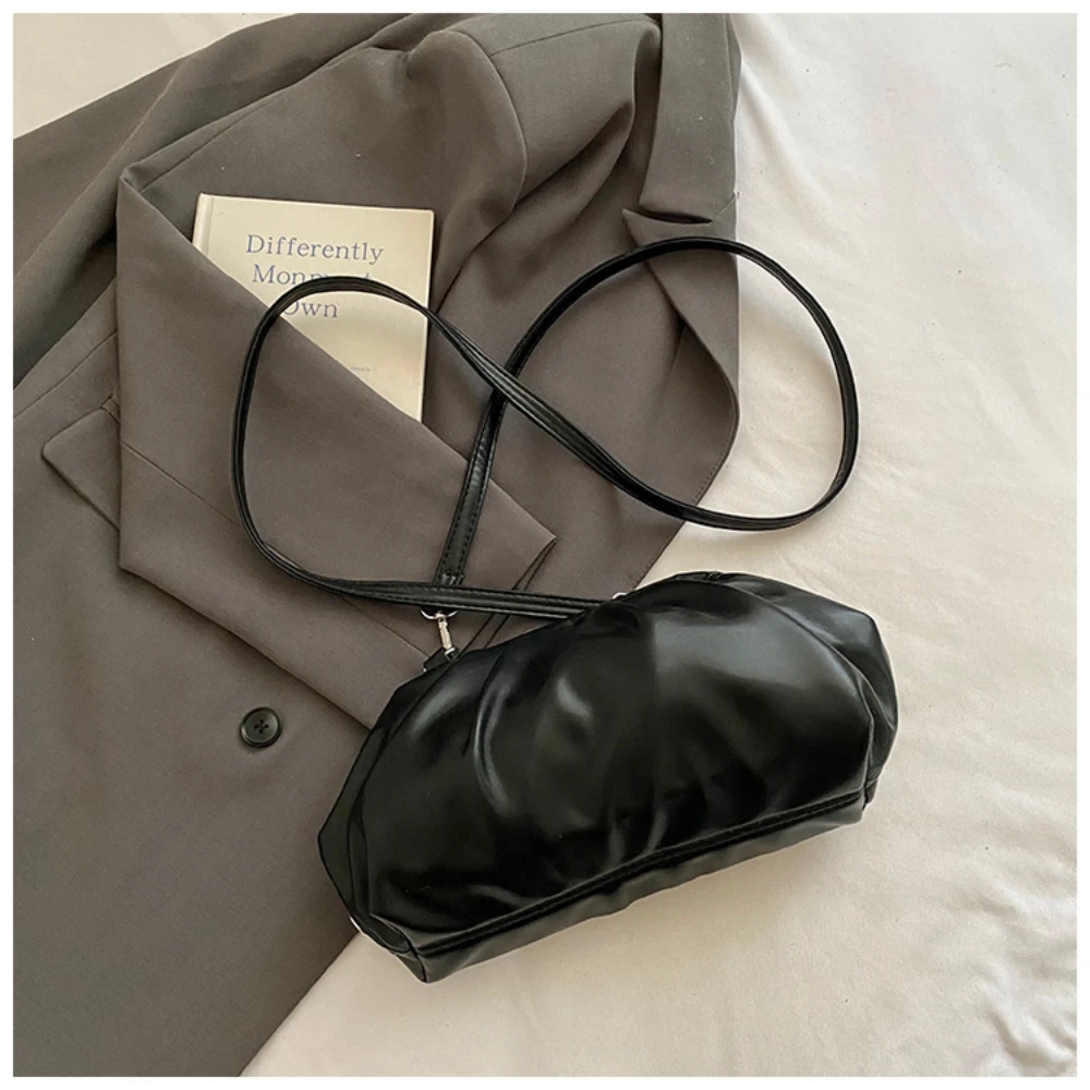 حقيبة كتف سيدة برشام شل حقيبة لفتاة حقيبة كروسبودي حقيبة جلدية حقيبة كروسبودي دلو حزام PU قابل للتعديل