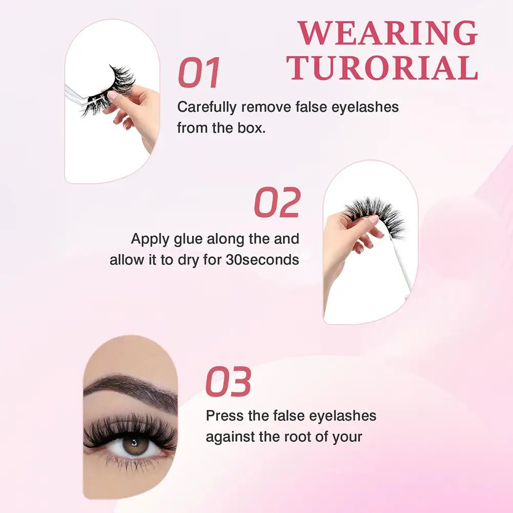 3Dキャットアイラッシュ、ふわふわつけまつげ、ナチュラルルック、つけまつげ14ペア、ボリュームのあるふわふわフェイクミンクまつげエクステ