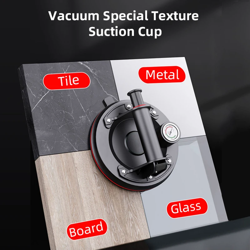 8 Inch 280kg LED Loading Capacity Air Pump Electric Vacuum Suction Cup Heavy Duty Vacuum Spreader Tile Adsorption Glass Lifting