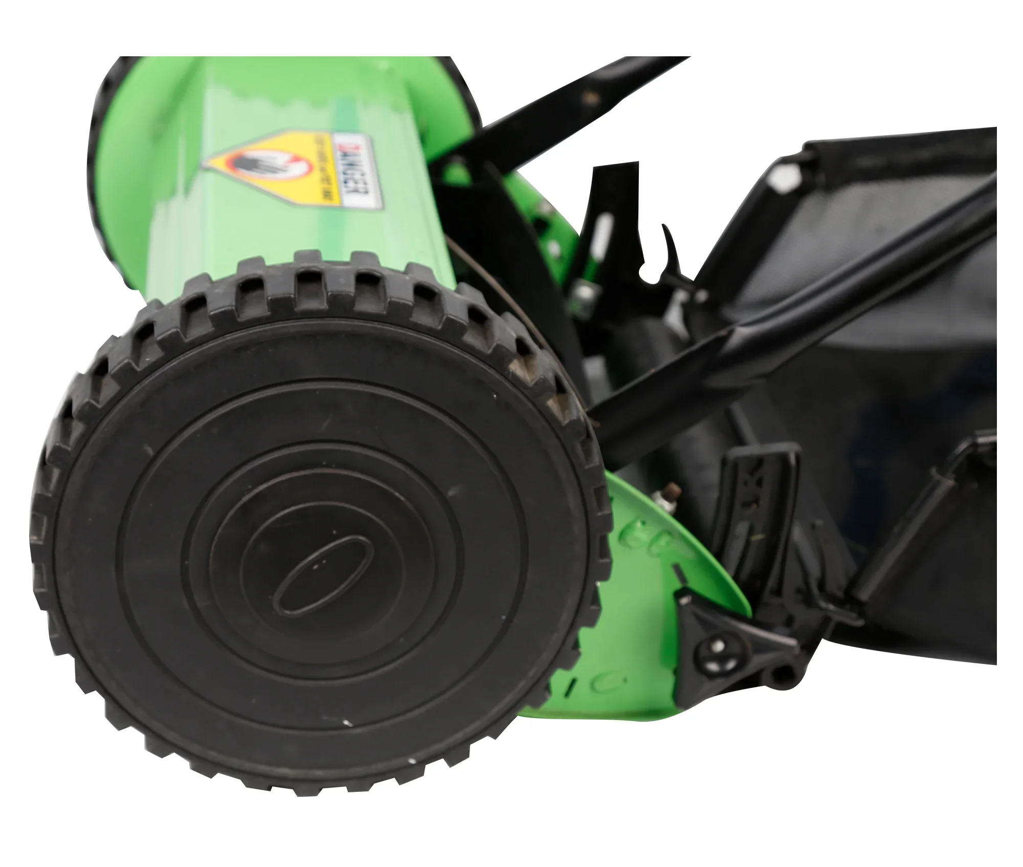 zz Cortador de grama manual econômico de duas rodas de 12 polegadas, cortador de grama empurrado à mão