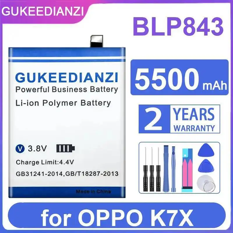

Mobile Phone Battery High Compatibility 5500Mah For Oppo K7X BLP843