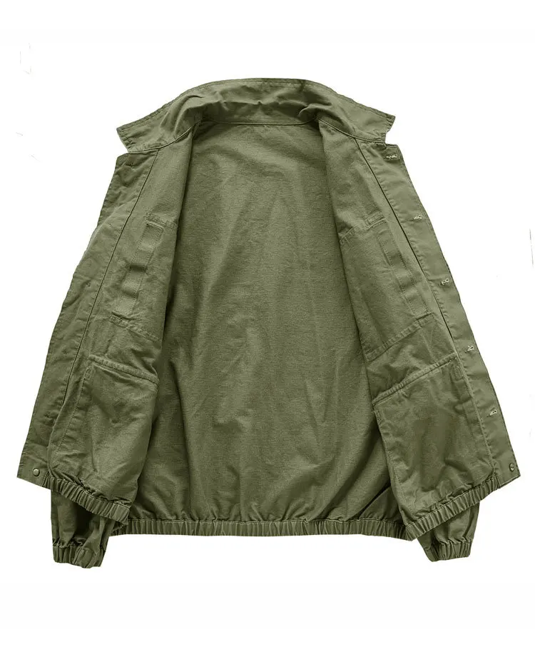 سترة الدنيم الأمريكية الثقيلة الوزن الرجعية للرجال الخريف نمط فضفاض العصرية العلامة التجارية الجديدة نموذج سترة العمل العصرية والأنيقة #3