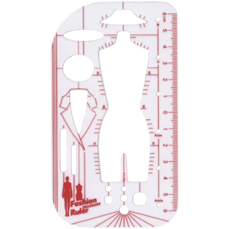 Creative Human Body Drawing Template Ruler Transparent Plastic Fashion Design Style For Clothing Designer Office Supplies