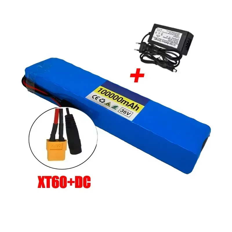 36 V 100Ah 18650 Oplaadbare Lithium Batterij 10S3P 1000 W met BMS voor Fiets Scooter Batterij + Lader