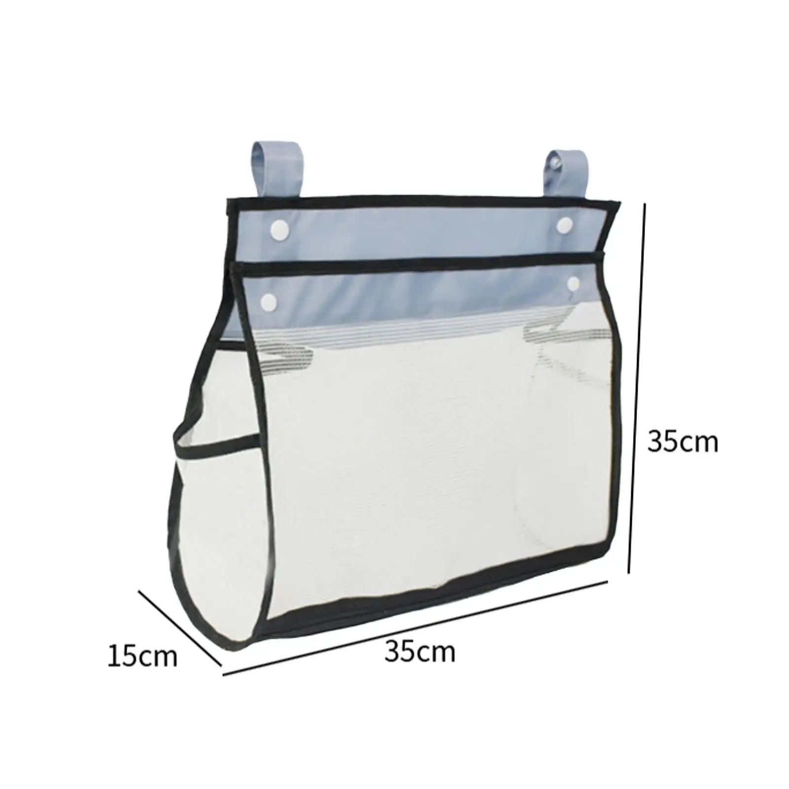 Mesh Bath Toy Organizer Multifunction Hanging Bottom Zipper Bathroom Shower Caddy Bath Toy Storage for Toddlers Bathroom Kids - view 4